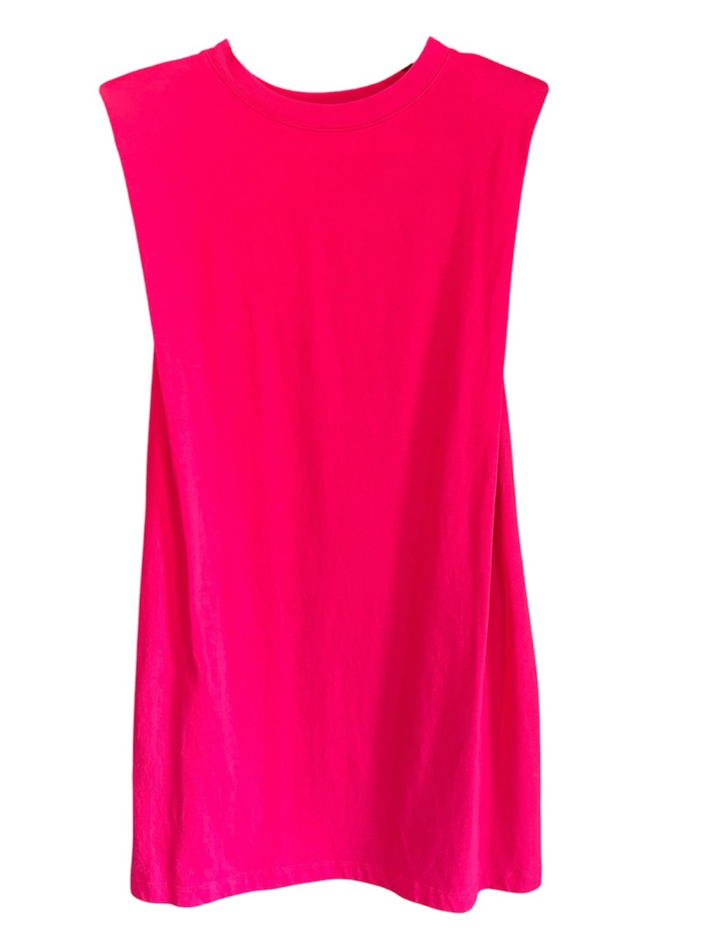 Hudson North Hot Pink Crewneck Sleeveless Tank